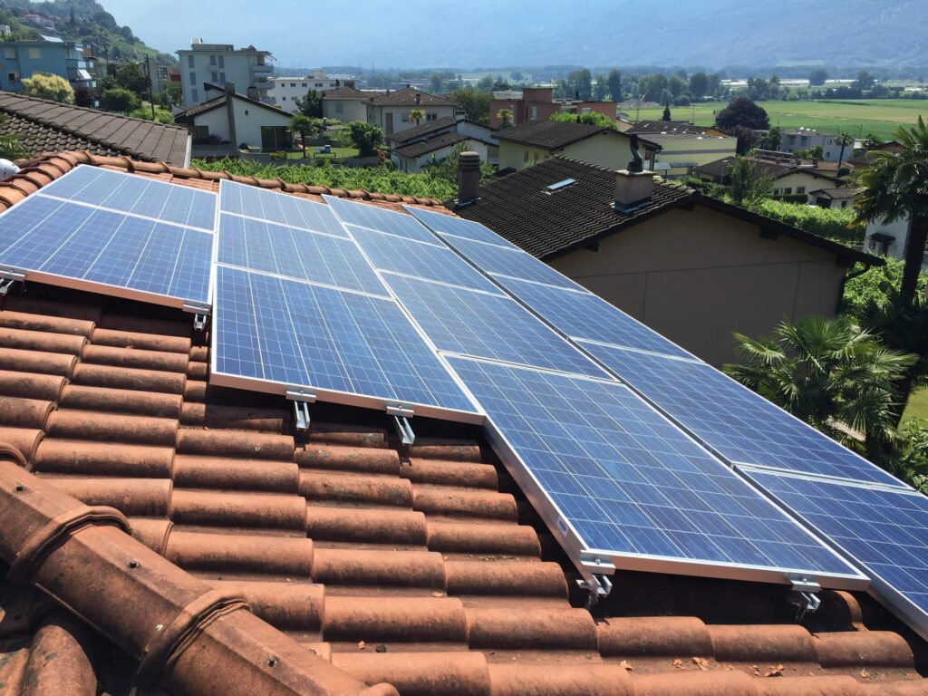 Impianto fotovoltaico su tetto