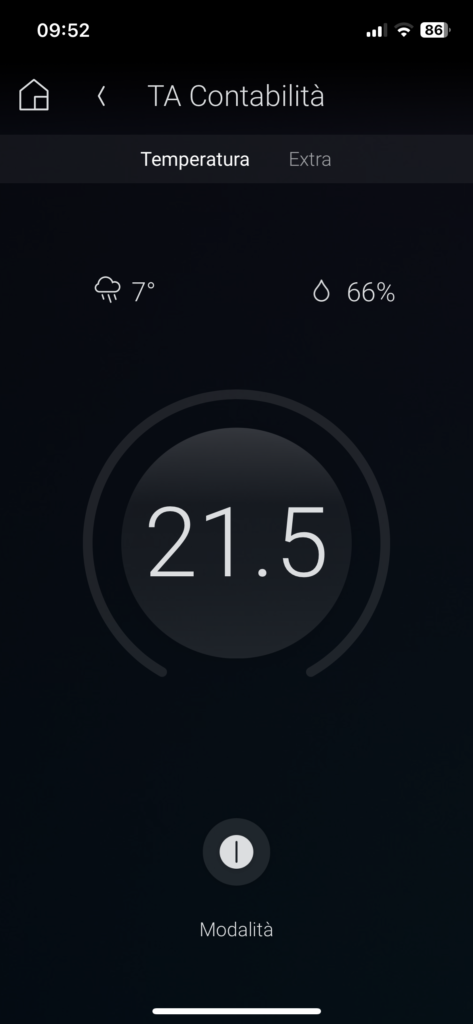 Interfaccia clima